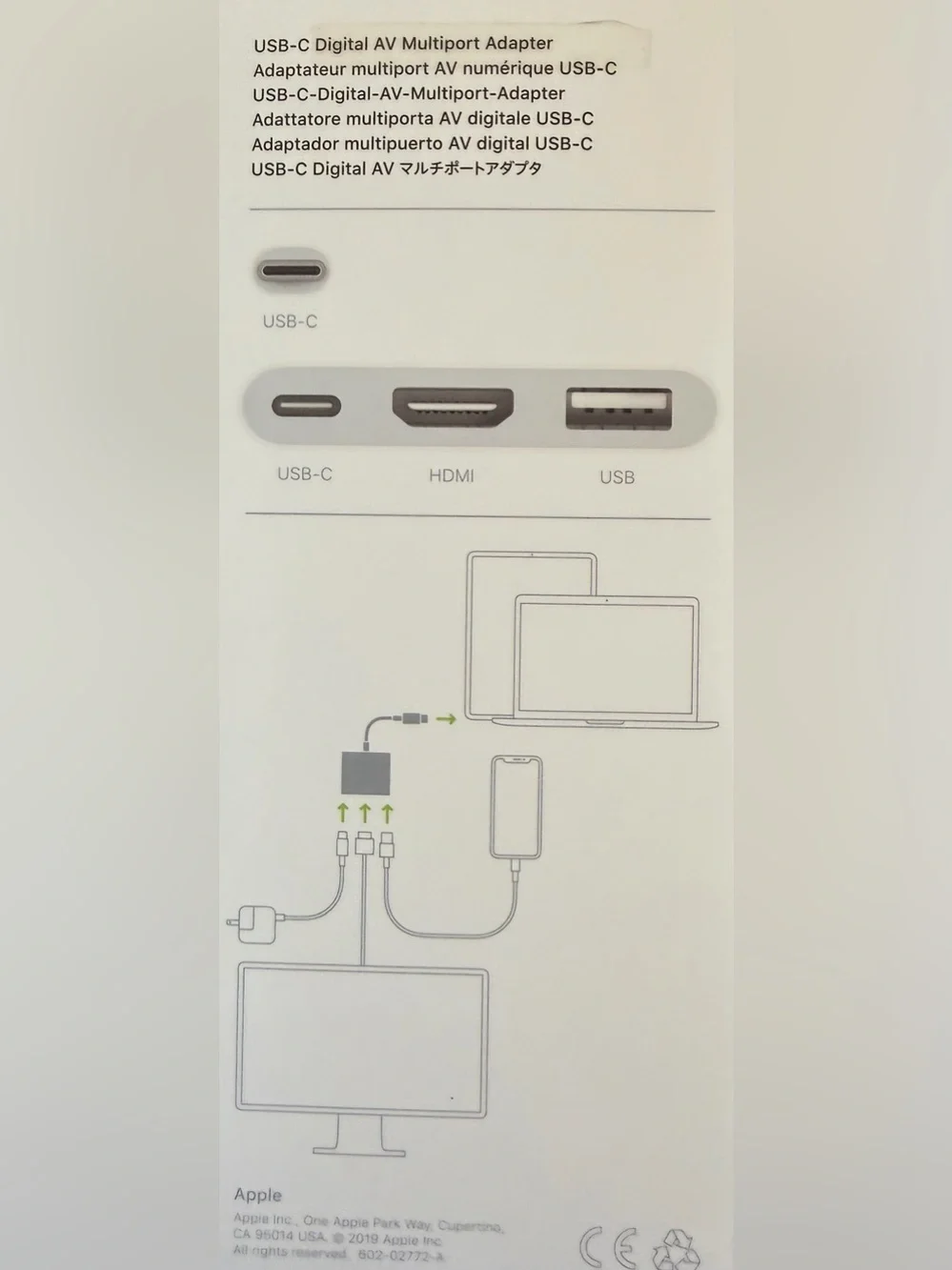 NEW! IN ORIGINAL BOX NEVER USED OR OPENED! USB-C TO DIGITAL AV